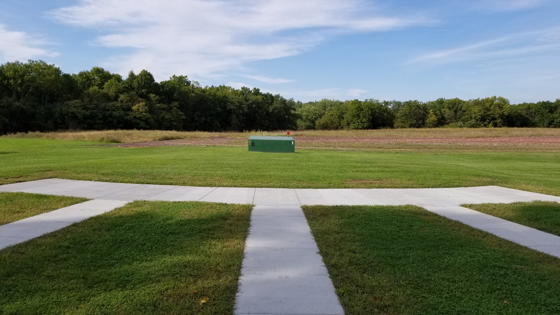 View of Trap 1 background from 27 yard line